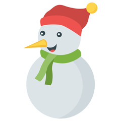 
Isometric icon design  in  snowman
