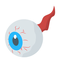 
Halloween eyeball icon in isometric design 
