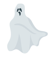 
Isometric icon of ghost 
