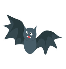 
Icon of bat in isometric design 
