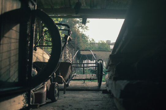 Chariot in the garage