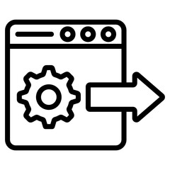 
Cog wheel on webpage showing web maintenance icon
