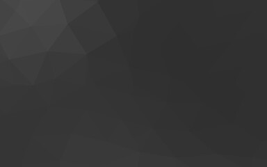 Obraz premium Dark Silver, Gray vector polygon abstract background. An elegant bright illustration with gradient. Polygonal design for your web site.