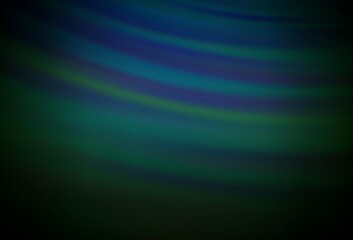Obraz premium Dark Green vector blurred shine abstract template.