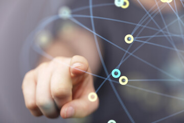 organization network team concept networking.