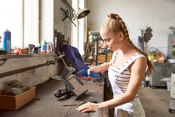 Young woman worker