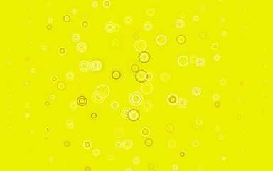 Light Green, Yellow vector background with spots.
