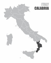 Italy Calabria map