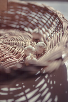 basket of garlic