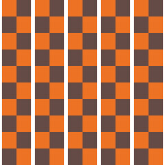 Vector seamless pattern texture background with geometric shapes, colored in orange, brown, white colors.