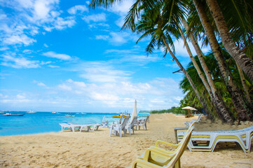Boracay Islandon a sunny day, Philippines
