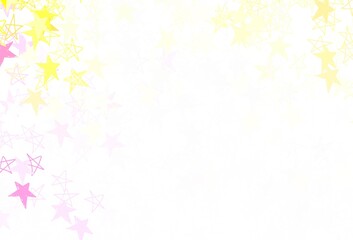 Obraz na płótnie Canvas Light Multicolor vector pattern with christmas stars.