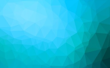 Light BLUE vector abstract mosaic background. A sample with polygonal shapes. Completely new template for your business design.