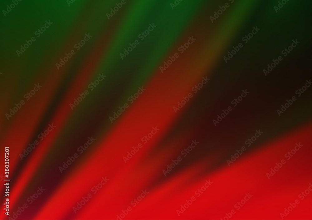 Poster light green, red vector pattern with narrow lines. decorative shining illustration with lines on abs