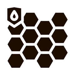 Obraz premium Waterproof Biometrical Material Vector Line Icon. Waterproof Nano Material For Protect Things From Water, Industrial Use Pictogram. Clothes, Moisture Absorbing Substance Contour Illustration