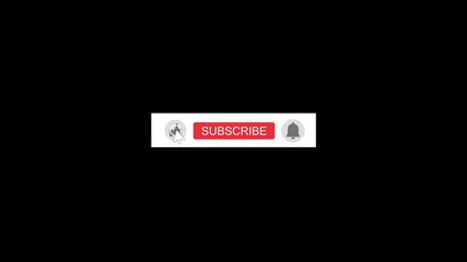 Subscribe Button with 4K H-264 Alpha Matte Channel