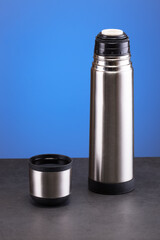 very convenient and practical stainless steel thermos for travel and camping