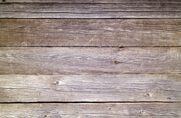 Fototapeta na wymiar Brown color old grungy wooden planks background.