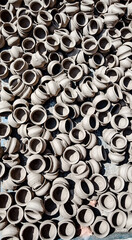 Traditional black clay pottery