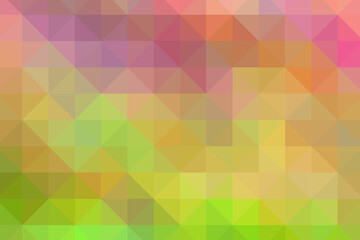 Fototapeta premium Triangular pixelation. Multi-colored pixel background. The texture consisting of multi-colored triangles.