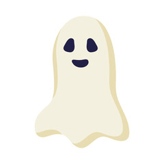 halloween ghost cartoon design, happy holiday and scary theme Vector illustration