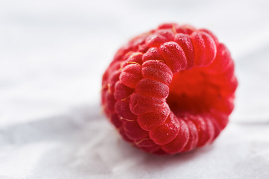 Close-up of fresh raspberry