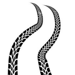 Vector Print Textured Tire Track . Design Element . Car tread silhouette . Mud splash grunge texture