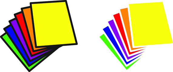  Coloured Paper icon , vector