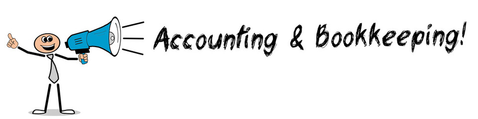Fototapeta premium Accounting & Bookkeeping! 
