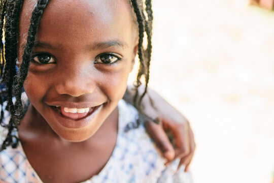 African child girl portrait at school - kindergarten. Mizan, Ethiopia