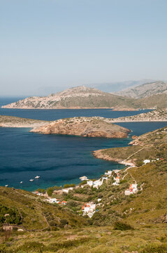 Small village near Fourni, Fourni Islands, Greece.