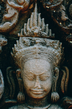 Devata reliefs on the walls of Angkor Wat, Cambodia