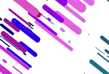 Light Pink, Blue vector layout with flat lines.