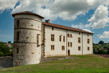 Fototapeta na wymiar Castle of Espelette. French Basque country. France.