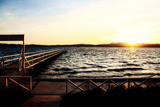 Sunset by the sea