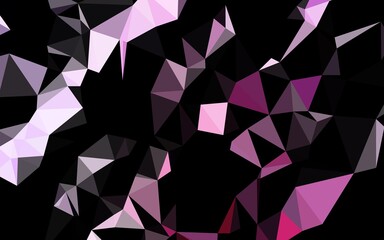 Light Pink, Blue vector abstract mosaic background. Shining illustration, which consist of triangles. Template for your brand book.