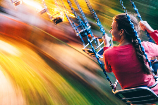 Woman on a swing