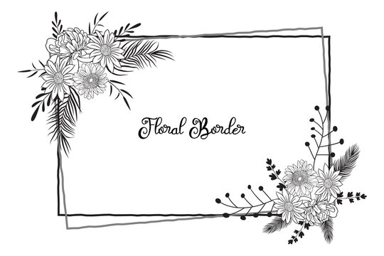 Template rustic wedding invitations. Save the date. Menu. Thank you. Your table. RSVP. Calligraphy and hand-drawn flowers.