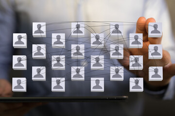 internet net and data digital concept teamwork.