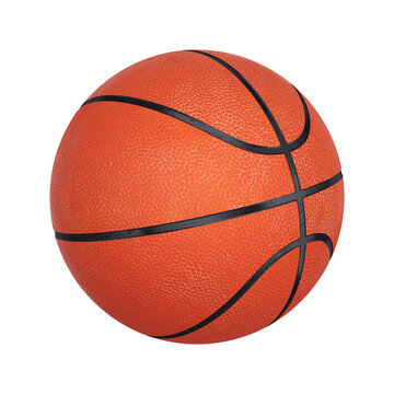 Basketball orange isolated on a white background, 3D render