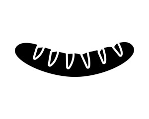 delicious sausage food isolated icon