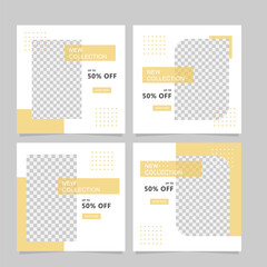 modern social media post template design vector