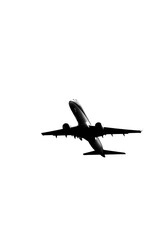Fototapeta na wymiar Silhouette of Jetliner