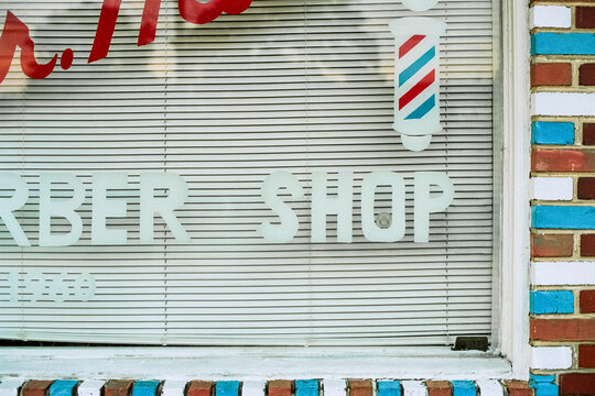 Old School Barber Shop Window