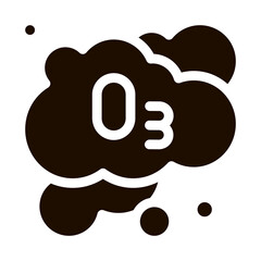 Laundry Service Ozon Foam Vector Icon. Laundry Service Timer, Washing Clothes Dress Pictogram. Laundromat, Dry-Cleaning, Launderette, Stain Removal Contour Illustration