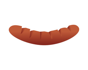 delicious sausage food isolated icon