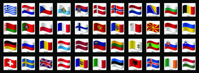 set of flags
