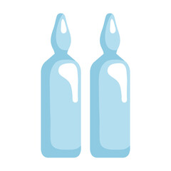 medical flasks design of care health and emergency theme Vector illustration