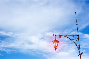 lantern on a background of beautiful sky