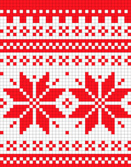 Seamless jacquard ornament for clothes.